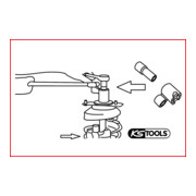KS Tools Set attrezzi speciali per controllo ammortizzatori Volvo, 2pz.-4