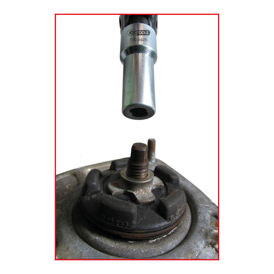 KS Tools Set attrezzi speciali per controllo ammortizzatori Volvo, 2pz.