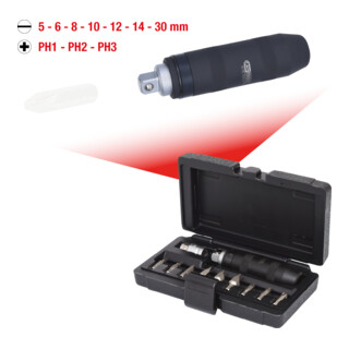 KS Tools Set avvitatori a percussione manuale 1/2", 11pz.