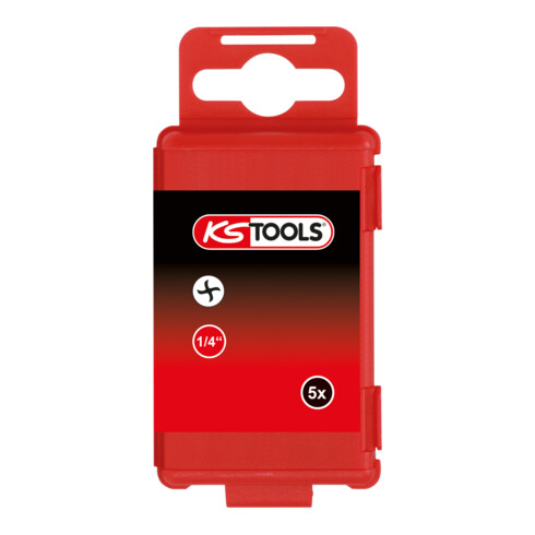 KS Tools Set Bit-Torq® 1/4", 75mm, #1, 5pz.