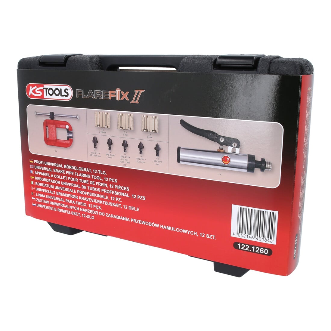 KS Tools Set bordatubi universali 11pz. Flarefix II