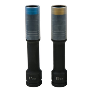 KS Tools Set bussole a impatto SlimPOWER 1/2", extra lunghe, 2pz., 17+19mm