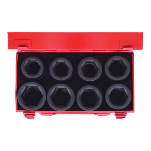 KS Tools Set bussole esagonali 1", corte, 8pz.