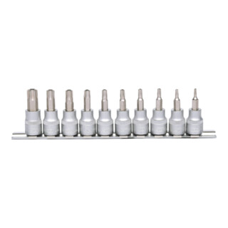 KS Tools Set bussole per bit 3/8", 10pz., TB10-TB55 con foro frontale