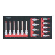 KS Tools Set bussole per bit SCS 1/2", 15pz. in modulo 1/3-1