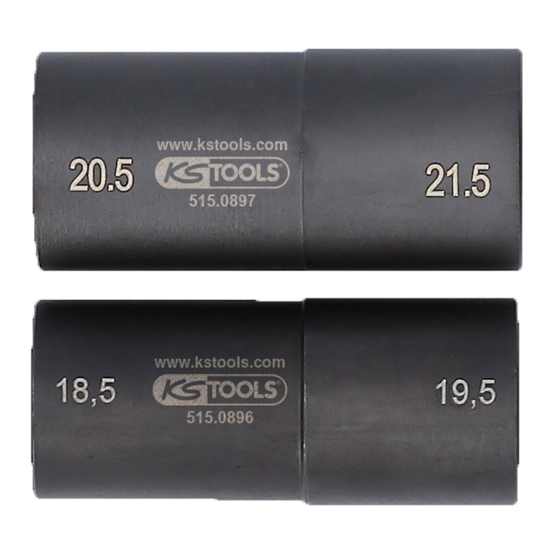 KS Tools Set bussole speciali per cerchi in alluminio 1/2" per Ford, 18,5/19,5/20,5/21,5mm, 2pz.