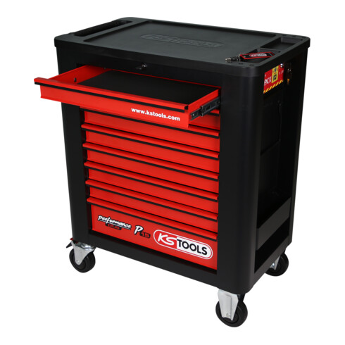KS Tools Set carrello da officina Performanceplus P15, 399 utensili per 6 cassetti