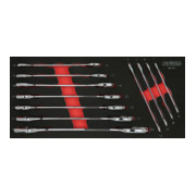KS Tools Set chiavi a forchetta doppia SCS CHROMEplus, 11pz. in modulo 1/3-1