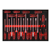 KS Tools Set chiavi angolari a T con inserto di espanso, 18pz.-1