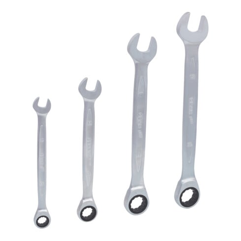 KS Tools Set chiavi combinate a cricco GEARplus, 4pz. 10-19mm