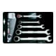 KS Tools Set chiavi combinate a cricco GEARplus, reversibili, 5pz. 5/16"-3/4"-1