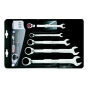 KS Tools Set chiavi combinate a cricco GEARplus, reversibili, 5pz. 5/16"-3/4"