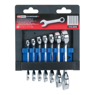 KS Tools Set chiavi combinate CHROMEplus, corte, 7pz.