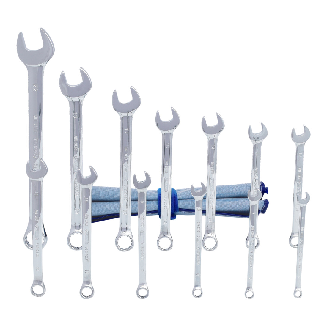KS Tools Set chiavi combinate CHROMEplus, inclinate, 13pz.