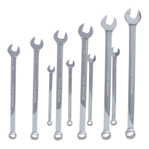 KS Tools Set chiavi combinate CHROMEplus XL, 10pz.