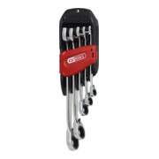 KS Tools Set chiavi combinate DUO GEAR, meccanismo a cricco, 5pz., reversibile