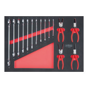 KS Tools Set chiavi doppie e pinze SCS, 15pz. in modulo 1/1-1
