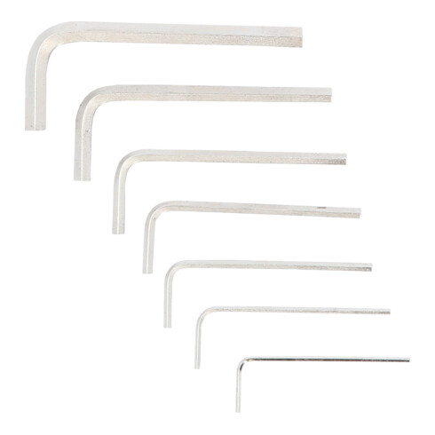 KS Tools Set chiavi maschio piegate esagonali, 7pz., corte
