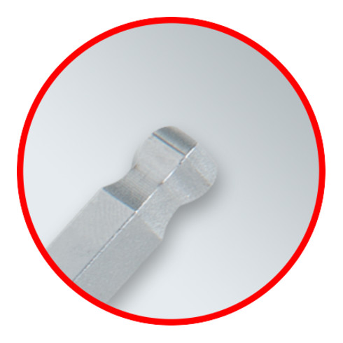 KS Tools Set chiavi maschio piegate esagonali, testa a sfera, extra lunga, 9pz.