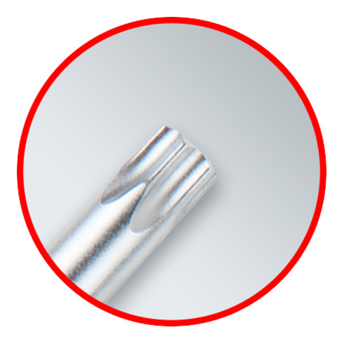 KS Tools Set chiavi maschio piegate TX a sfera, lunghe, 9pz.