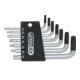 KS Tools Set chiavi maschio piegate TX con foro, corte, 7pz.TB10-TB40-3
