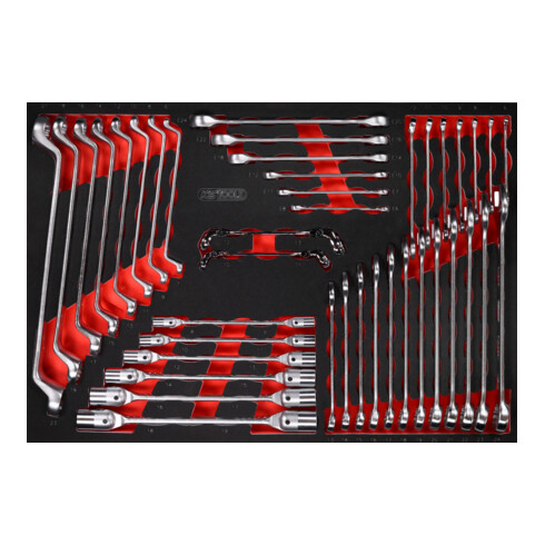 KS Tools Set chiavi per viti con inserto di espanso, 41pz.