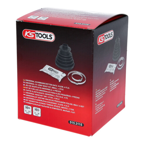 KS Tools Set cuffie universali elasticizzate, piccole, 4pz.
