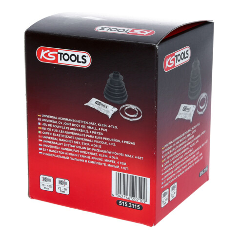 KS Tools Set cuffie universali elasticizzate, piccole, 4pz.