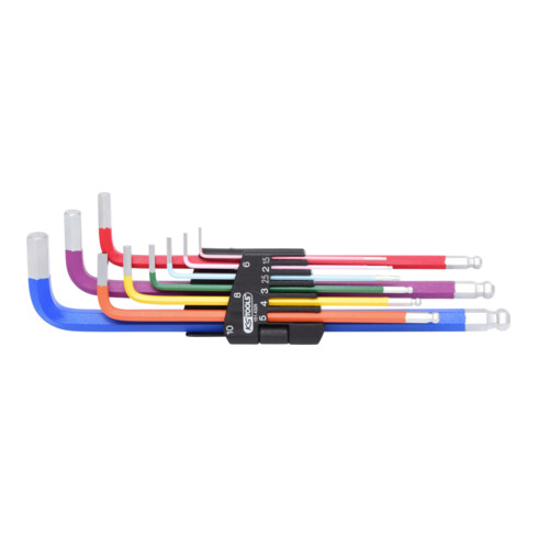 KS Tools set de clés Allen à bille, 9 pièces avec support à charnière