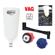 KS Tools Set d'entonnoirs à huile avec bras pivotant pour VAG, 4 pcs