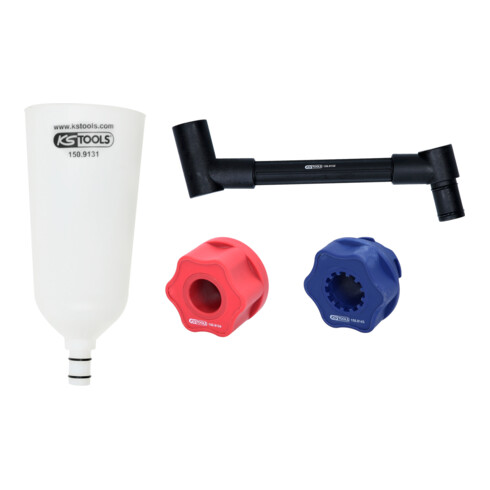 KS Tools Set d'entonnoirs à huile avec bras pivotant pour VAG, 4 pcs