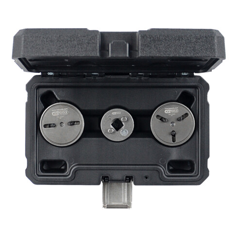 KS Tools Set di adattatori universali per il ripristino pistone freno, 3pz.