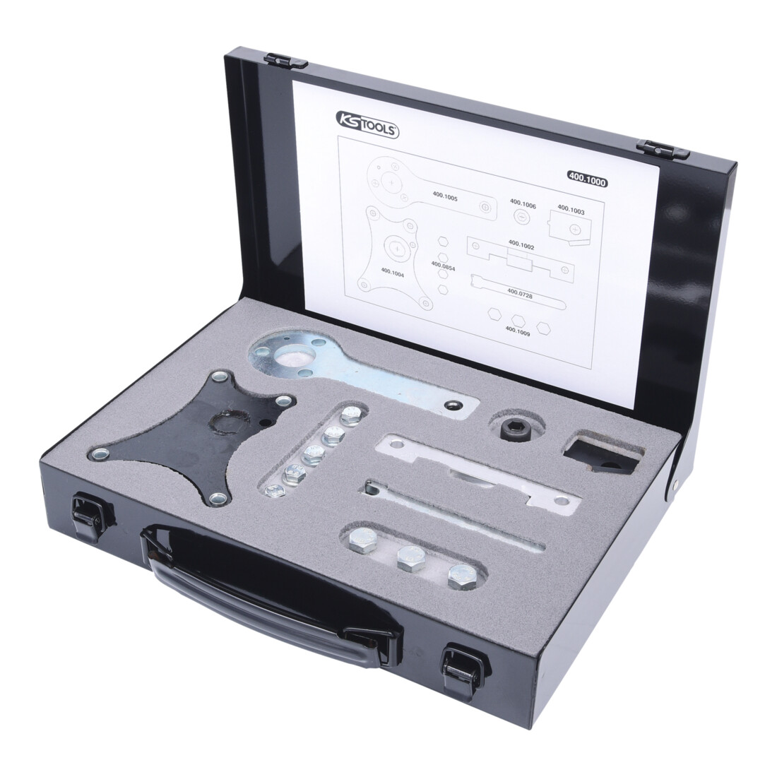 KS Tools Set di attrezzi Fiat/Ford per regolazione motore, 19pz.