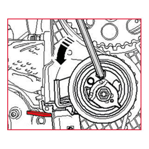 KS Tools Set di attrezzi Ford/VAG per regolazione motore, 31pz.