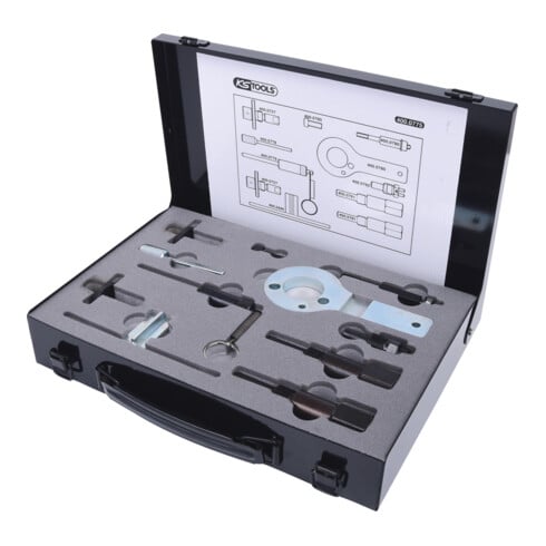 KS Tools Set di attrezzi GM/Opel/Saab per regolazione motore, 11pz.