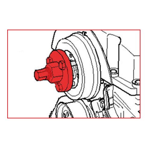 KS Tools Set di attrezzi  per rimozione mozzo dell'albero a camme VAG, 2pz.