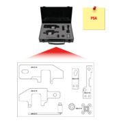 KS Tools Set di attrezzi PSA per regolazione motore, 2pz.