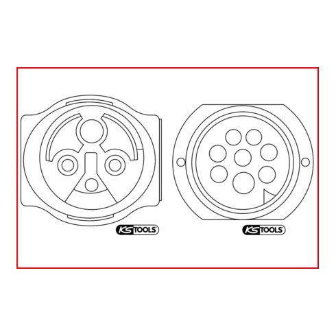 KS Tools Set di attrezzi universali per sgancio cavo, 3pz.