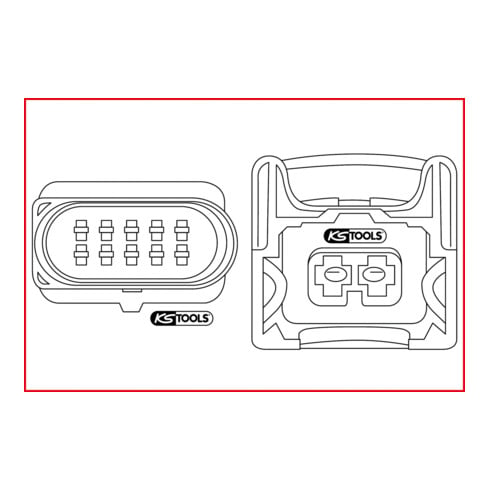 KS Tools Set di attrezzi universali per sgancio cavo, 3pz.