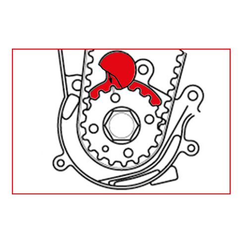 KS Tools Set di attrezzi VAG per regolazione motore, 35pz.