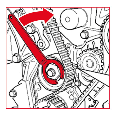 KS Tools Set di attrezzi VAG per regolazione motore, 5pz. VW Crafter