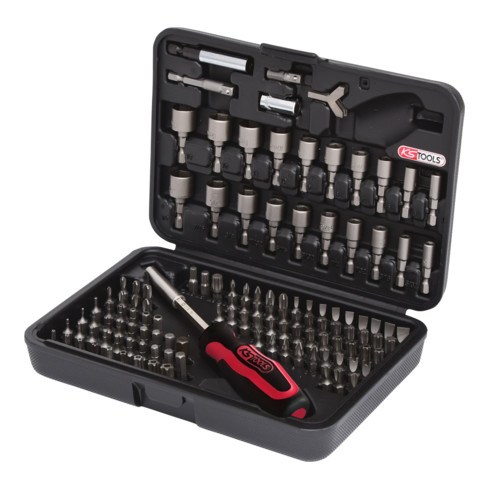 KS Tools Set di bit 1/4", 122pz.