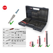 KS Tools Set di bit CLASSIC 1/4", 208pz.