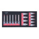 KS Tools Set di bussole per bit SCS CHROMEplus 1/2", 15pz. in modulo 1/3-3