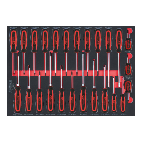 KS Tools Set di cacciaviti SCS ERGOTORQUEplus, 25pz., in modulo 1/1