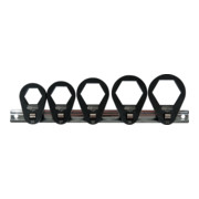 KS Tools Set di chiavi 3/8" per filtro olio e tappo filtro, extra piatto, 5pz.-2