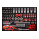 KS Tools Set di chiavi a bussola 1/4" + 3/8" + 1/2", con inserto di espanso, 92pz.-1