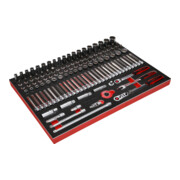 KS Tools Set di chiavi a bussola 3/8", con inserto di espanso, 124pz.-3