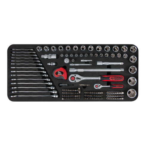 KS Tools Set di chiavi a bussola e combinate TOOLBOX, 154pz.