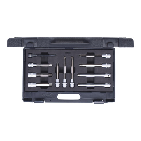 KS Tools Set di chiavi a bussola per viti a testa cilindrica 1/2", 11pz.
